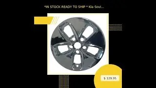 *IN STOCK READY TO SHIP * Kia Soul Chrome Wheel Skin / Hubcap / Wheel Cover 16