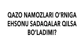Savol-javob: 