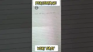 percentage/प्रतिशत easy hai 😉  #maths #mathematics #percentage #percentage_math #dcbclasses