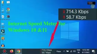 Internet Speed Meter for Windows 10 &11 PC - Data Monitor | internet speed test for all windows,