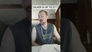 Цена на серебро достигла рекордного уровня в 77 долларов. #серебро #золото #фондовыйрынок