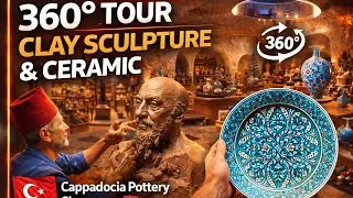 360&deg; Tour Featuring Exquisite Clay Sculpture & Ceramic | Cappadocia Pottery Showroom 🇹🇷 