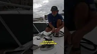 How to tie your boat to prepare for Hurricane Kay! #shorts #hurricane