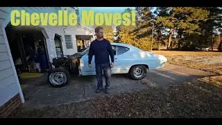 Наконец-то она двигается! Первый тест-драйв Chevrolet Chevelle 1969 года после замены двигателя.