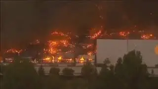 AMAZON Warehouse distribution center on fire. June 5, 2020