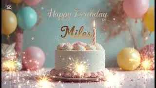 Happy Birthday Miles 🎉 | Making a Personalized Name Cake from Start to Finish