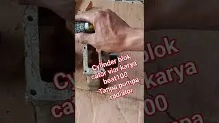 mesin berpendingin cair tanpa pompa radiator#tutorial#mesinviar karyabeat100