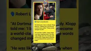 Klopp&rsquo;s Words That Changed Lewandowski&rsquo;s Life #football #lewandowski #jurgenklopp #shorts #fypシ