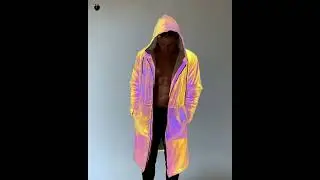 Unisex Premium Cloak - Rainbow Reflective | Flexliving Collection