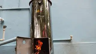 Wood Fire Water Heater Installation And performance Review