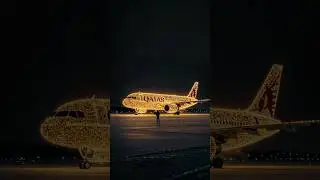 POV your favorite night flight 🌠 #QatarAirways #Aviation #Travel #AI #fypシ゚viral