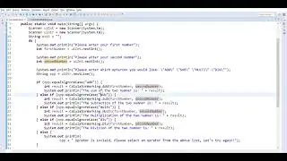 JAVA  Calculator