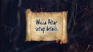 #wicca #spells #Altar How to setup wicca altar 1