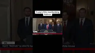 BREAKING: President Trump addresses the nation after the U.S. attack on Iranian nuclear sites.