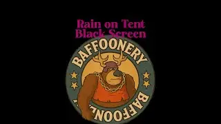 Rain on tent. Black Screen. 10 Hours. ASMR