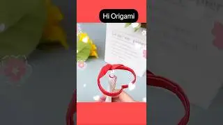 Fold a balancing bird when you are bored in class. Paper origami make #origami #easyorigami