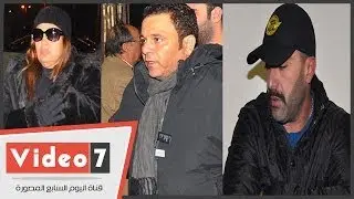 بالفيديو   أحمد السقا وغادة عادل ومحمد فؤاد وفيفى عبده فى عزاء جمال إسماعيل