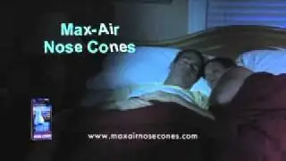 Stop snoring immediately with new clear Max-Air Nose Cones