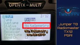 RadioMaster T8 and TX12 No Telemetry No Bind PSA Fix #psa #radiomaster #TX12 #T8