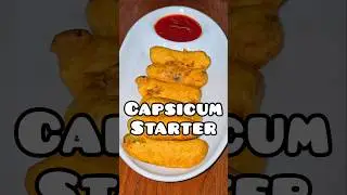 Easy Capsicum Starter Recipe | Crispy Party Snack | Quick Veg Appetizer #recipe #food #shorts #viral