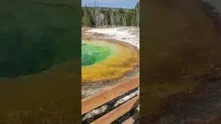 Yellowstone National Park.Easy loop trail with boardwalk just to get here #morningglorypool