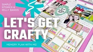 Let's Get Crafty || Memory Planning Process || The Happy Planner & Simple Stories