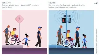 Baseball, bicycles, and crosswalks: better analogies & graphics for equality vs. equity 🗣️