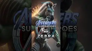Superheroes but Zebra 🦓 Marvel Avengers All Characters 🌟 Amazing Ai ArtWork #Shorts #Marvel #fyp