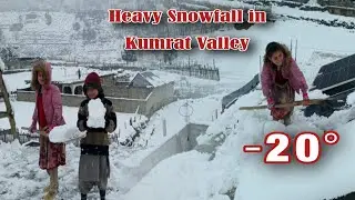 HEAVY SNOWFALL IN KUMRAT VALLEY 