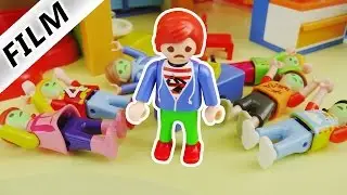 Playmobil Film Deutsch - LEBENSMITTELVERGIFTUNG IN DER KITA! JULIAN LEITET 1 TAG KITA! Familie Vogel