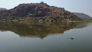mountain reflection in pond water//FREE STOCK FOOTAGE