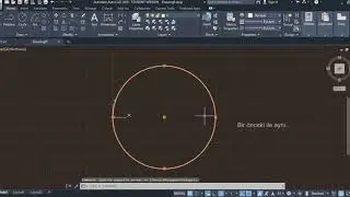 AutoCad 2020 Teknik Resim Mühendislik Çizimi Eğitim Videosu Başlangıç Ders 13 Elips Nokta