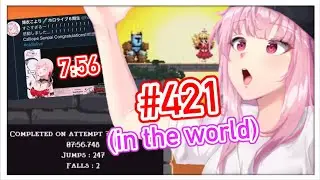 CALLI FINALLY DID IT!!! TOP 500 at Jump King Speedrun【Calliope Mori】