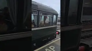 KWVLR Heritage Diesel Train Approaching Keighley Station 4k