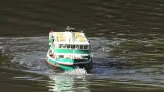RC model of the double ended Sydney ferry, Lady Cutler has a run