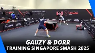 Simon Gauzy & Esteban Dorr Training | Singapore Smash 2025