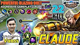 CLAUDE POWERFUL BLAZING DUET | BEST BUILD CLAUDE 2020 BUILD TOP GLOBAL CLAUDE 2020 | By Vanss ~ MLBB