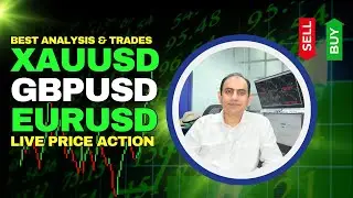 GBPUSD & Gold Live Trades | Intraday Forex Analysis & Price Action Strategy  | #AshrafNoor