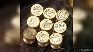 Merry Christmas Brass Sealing Wax Stamp Snowflake Gift Bell Bow Angel Deer Tree Santa Claus For New