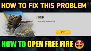 Sorry Server Is Not Online Yet Error Free Fire | How To Free Fire Game - Alpha Army