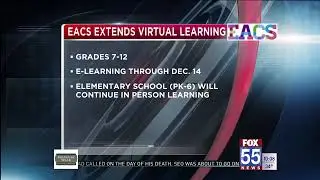East Allen County Schools to extend virtual learning for grades 7&ndash;12 through Dec. 4