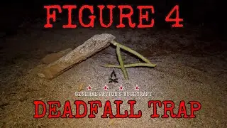 HOW TO MAKE THE FIGURE 4 DEADFALL TRAP #survival 🔥🐿️🔥🐁
