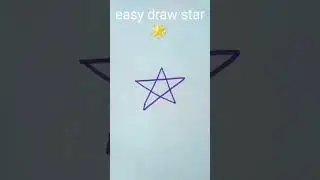easy drawing star step by step ,, #Colourfulstar #drawastar #howtodraweasysta #stardrawing