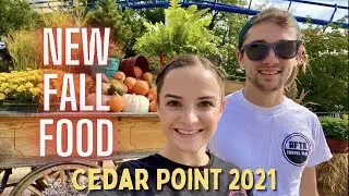 NEW SEASONAL FOOD at Cedar Point! Fall Tasting Tour 2021 Food Reviews 4K Watch this before you eat!