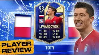 98 TEAM OF THE YEAR LEWANDOWSKI REVIEW!! #FIFA21​​#TOTY ULTIMATE TEAM