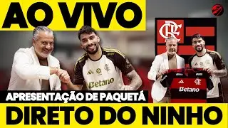 🔴 AO VIVO: Apresentação de Lucas Paquetá no Flamengo | Direto do Ninho