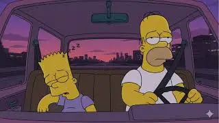 🚗 Bart Lofi &ndash; Estrada longa &agrave; noite | Som pra viajar e pensar na vida