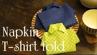 Napkin Folding - T shirt fold || Tutorial DIY
