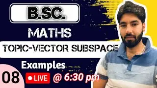 Linear Algebra || S.J. Publication || Vector Subspace || B.Sc. || NET || GATE || IIT-JAM || NBHM