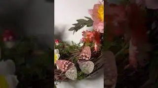 Fairy Garden Wreath #wreath #diy #fairy #spring #shorts